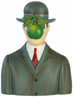 Sculptuur "De Mensenzoon", gegoten von René Magritte