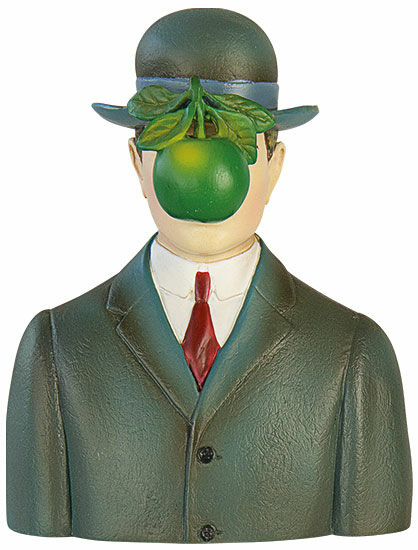 Skulptur "Der Sohn des Mannes", Kunstguss von René Magritte
