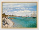 Obraz "Regata v Sainte-Adresse" (1867), bílo-zlatě rámovaná verze od Claude Monet