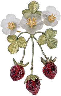 Brosche "Strawberry Fields"