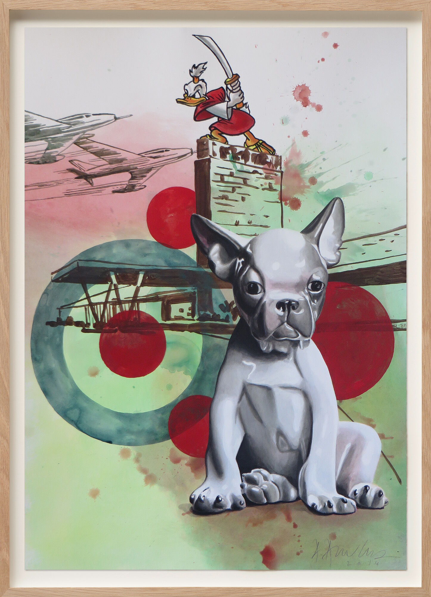 Picture "Time Tunnel" (Donald/Bulldog) (2014) (Unique piece) by Andreas Amrhein