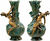 Vasen "Maguerites" und "Coquelicot" im Set , Version in Kunstbronze