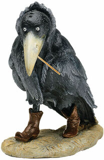 Sculpture "Raven" - after Rudi Hurzlmeier, cast stone version