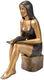 Scultura "Donna che legge", bronzo di SIME