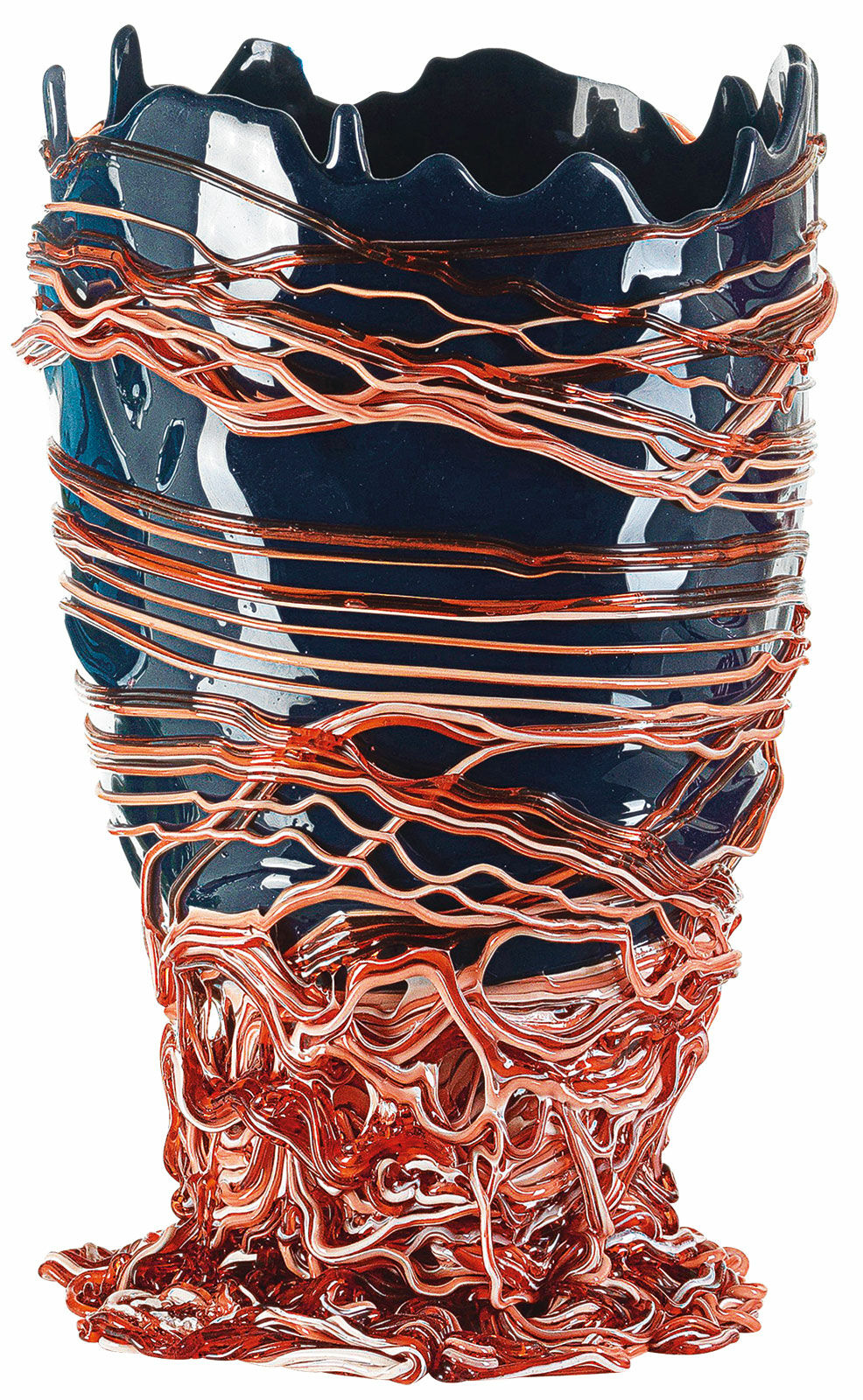 Vase "Spaghetti", silicone by Gaetano Pesce