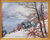 Tableau "Walchensee en hiver" (1923), version encadrée dorée