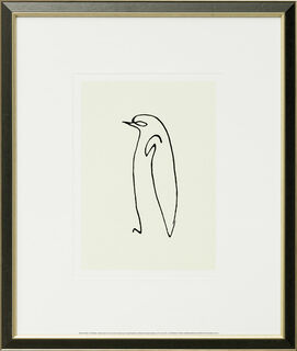 Bild "Der Pinguin - Le Pingouin", gerahmt