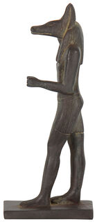 Scultura "Anubi in cammino", fusione