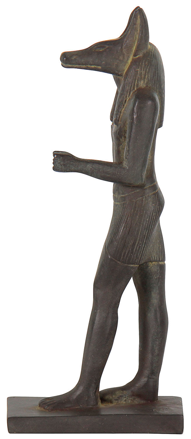 Scultura "Anubi in cammino", fusione