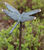 Garden stake "Dragonfly on Bronze Rod"