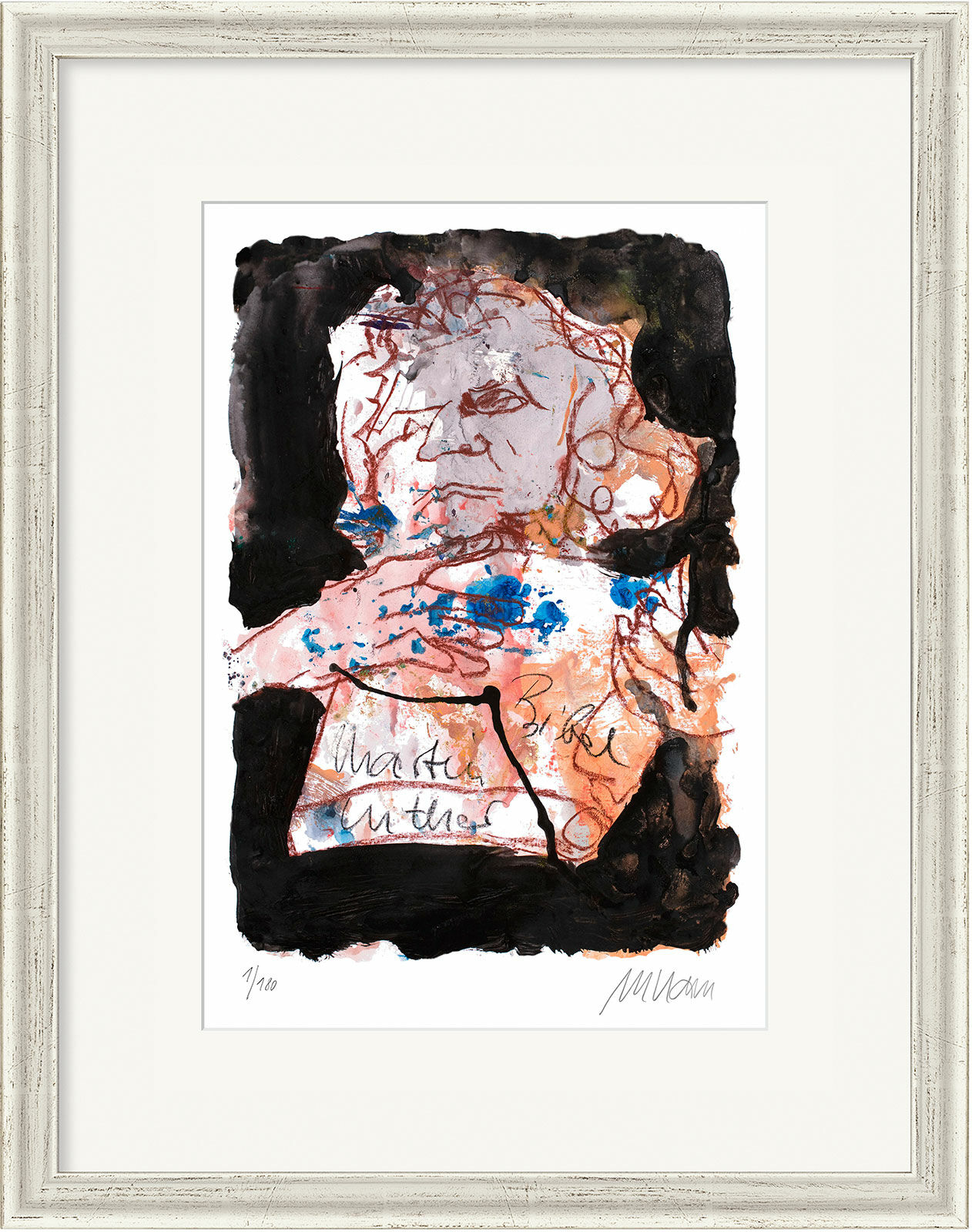Picture "Martin Luther" (2014), framed by Armin Mueller-Stahl