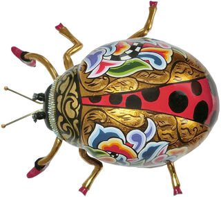 Deko-Objekt "Marienkäfer Lady", Kunstguss von Tom's Drag