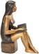 Scultura "Donna che legge", bronzo di SIME