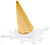 Objet décoratif "Splat", version blanche et dorée