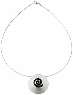 Necklace "Silver Spin"