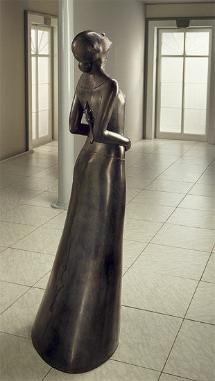 Skulptur "Verden", bundet bronzeversion von Rainer Stiefvater