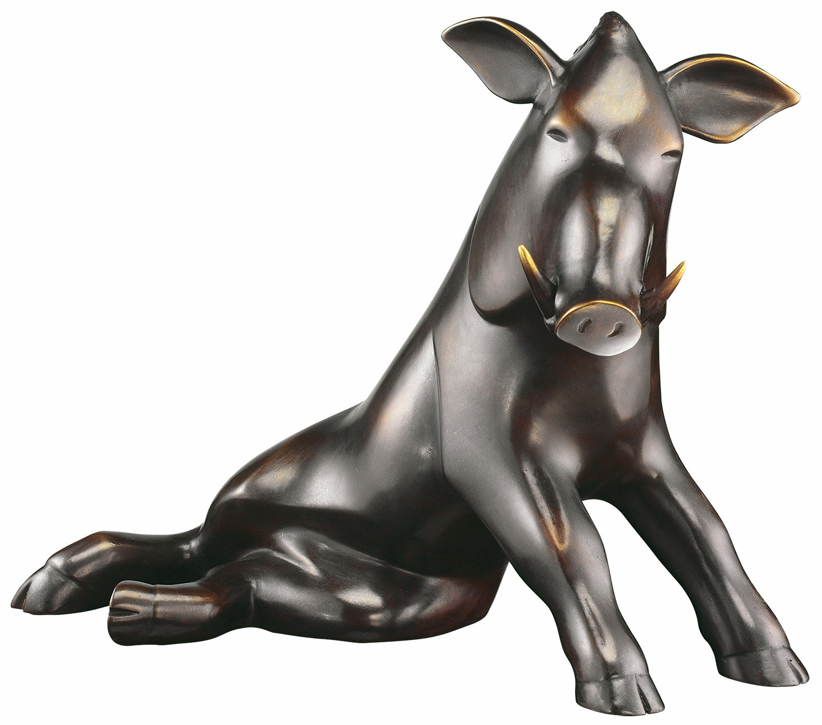 Sculpture "Boar", bronze by Evert den Hartog