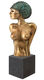 Skulptur "Ammonite mit Maske", Version in Bronze von Michael Becker