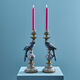 Pair of candlesticks "Saphira", cast