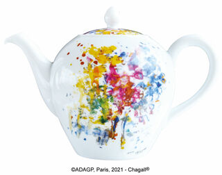 Collection "Les Bouquets de fleurs" by Bernardaud - teapot, porcelain