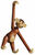 Figurine en bois "Monkey" (petite, hauteur 20 cm)