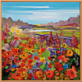 Bild "Wildflowers" (2025), gerahmt