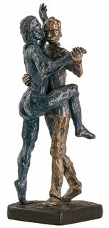 Skulptur "Tangopaar im Frühling", Bronze
