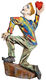 Sculpture "Catch" (Original / Unique piece), hand-painted wood by Roman Johann Strobl