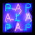 Wandobjekt "PAPALAPAP / cobalt / Violet"