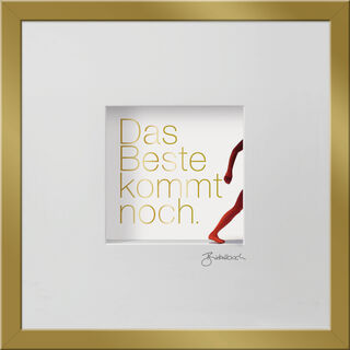 3D-Bild "DAS BESTE KOMMT NOCH", gerahmt