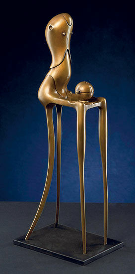 Skulptur "Chairman", Bronze von Paul Wunderlich