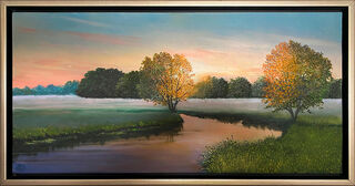 Obraz "Morning Glow" (2026) (Originál / Unikát), zarámováno