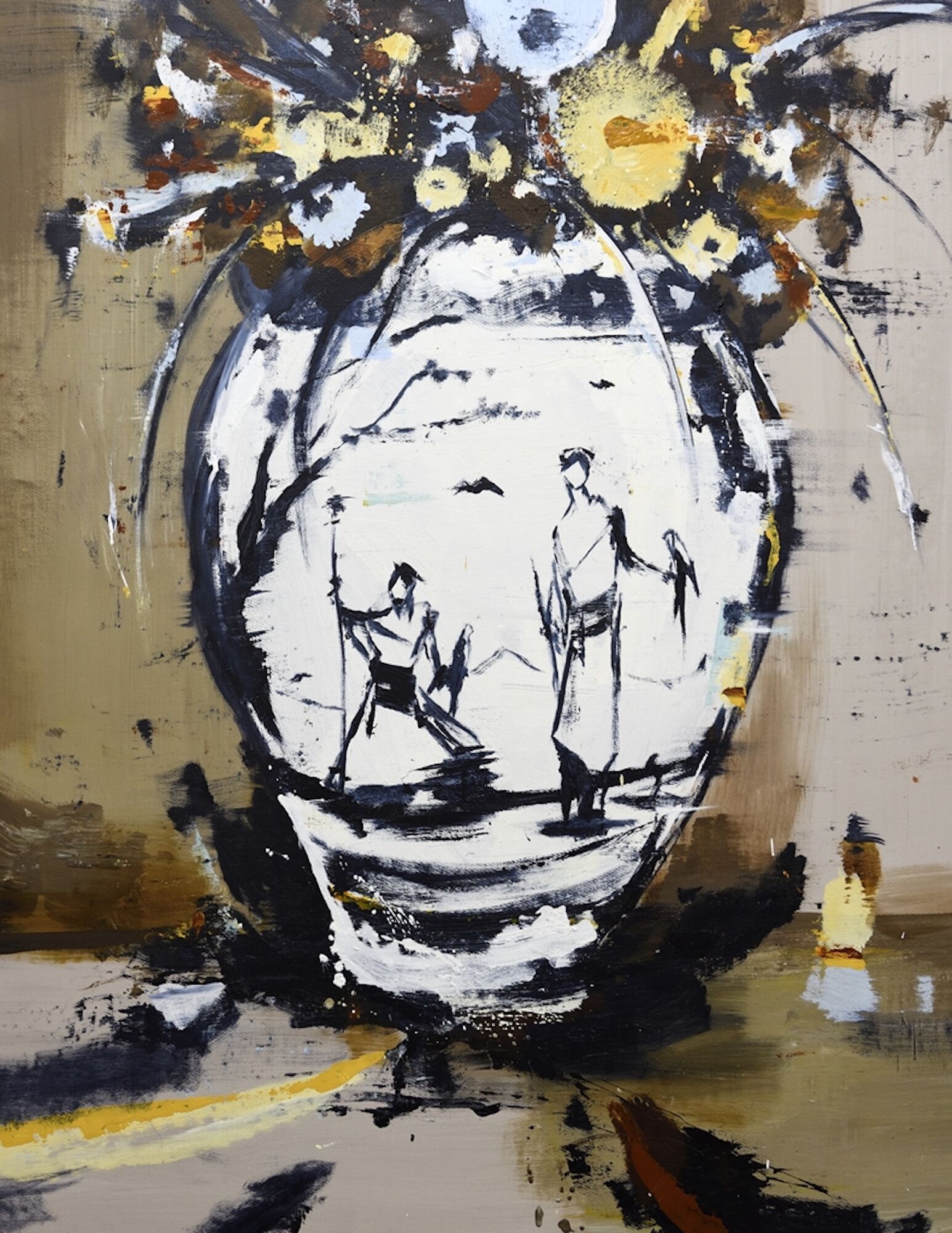 Picture "vase-1" (2024) (Unique piece) by Lars Teichmann