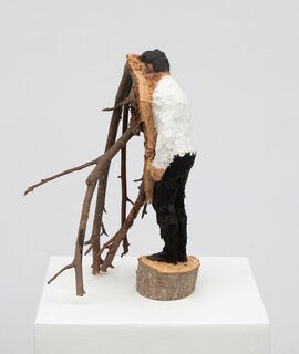 Sculpture "Untitled" (2021) (Unique piece), wood by Edvardas Racevicius