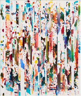 Obraz "Dropping Line shining colour and space #5" (2025) (Unikátní dílo)