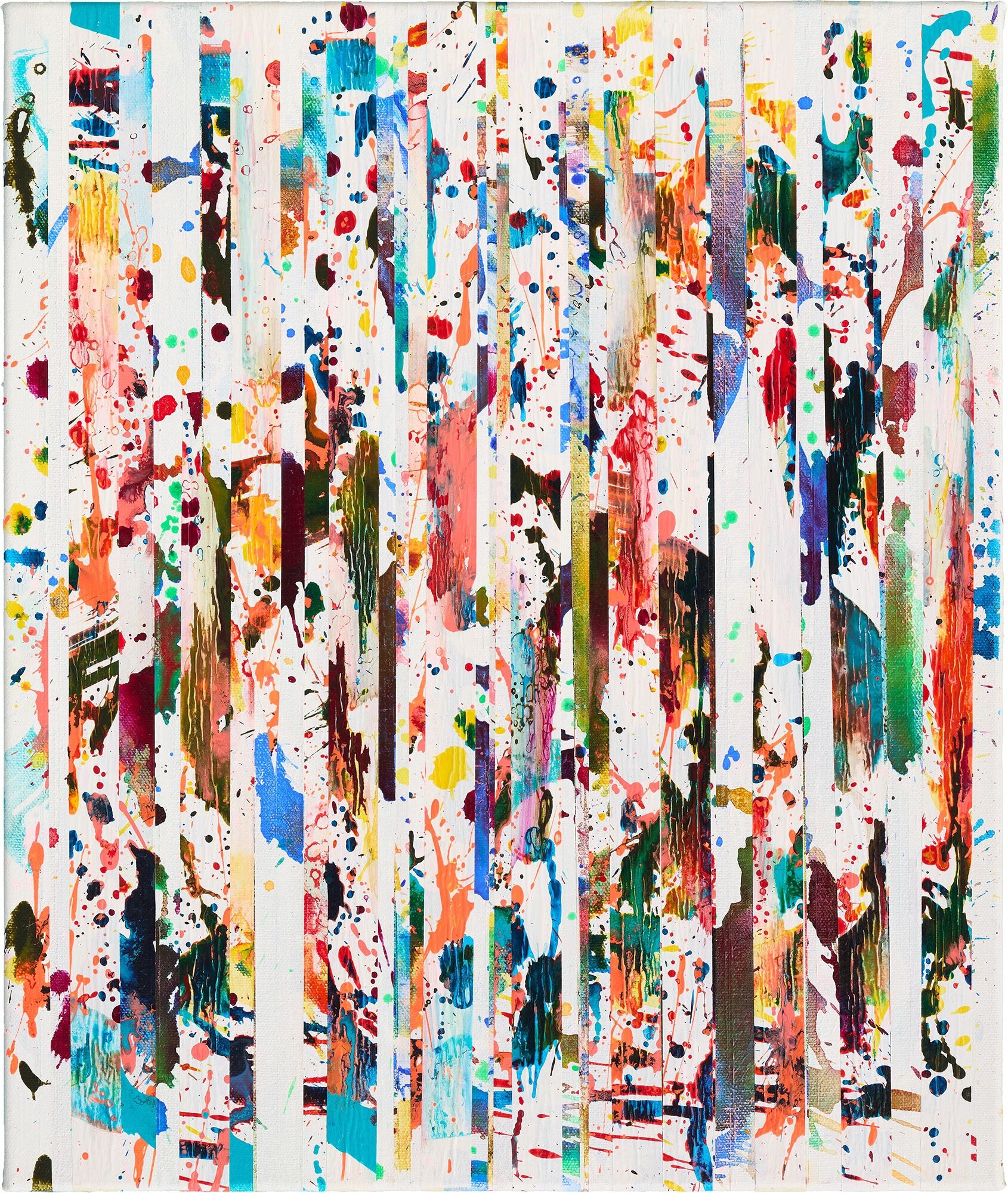 Picture "Dropping Line shining colour and space #5" (2025) (Unique piece) by Ruri Matsumoto
