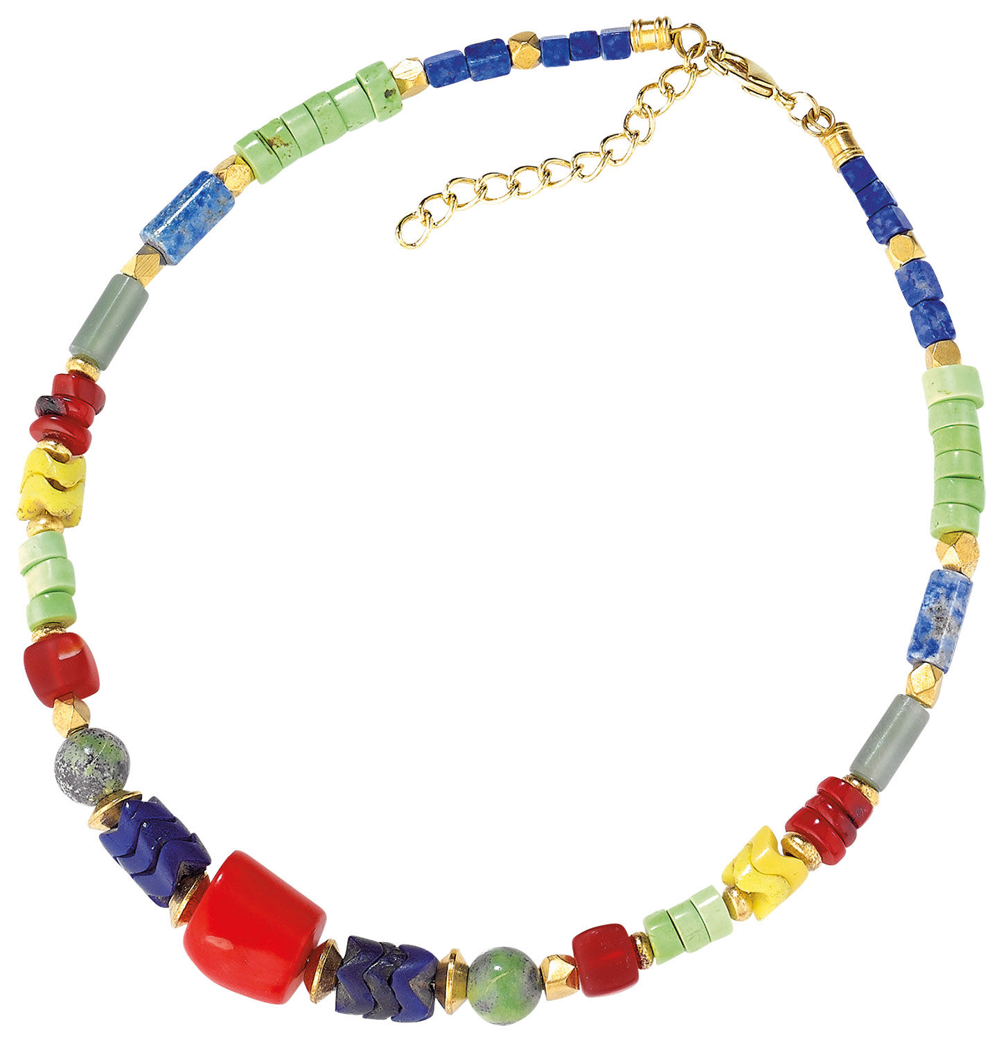 Collier "Passion" avec corail de culture central de Petra Waszak
