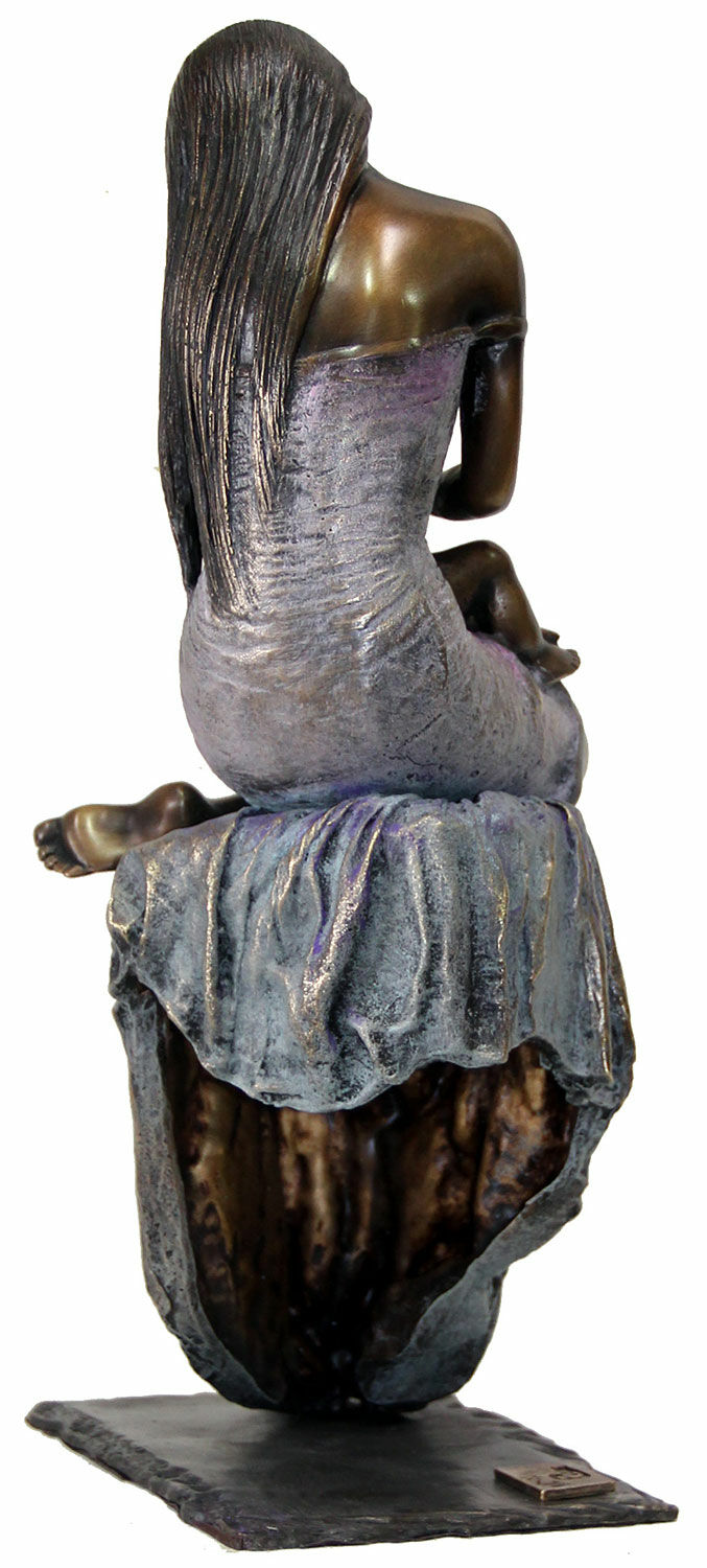 Sculpture "L'amour de la mère", bronze von Manel Vidal