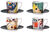 Set of 4 espresso cups with artist motifs, porcelain