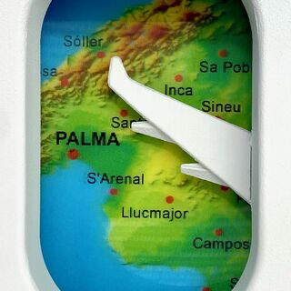 3D-bild ”MALLORCA FRÅN LUFTEN”, inramad av Ralf Birkelbach