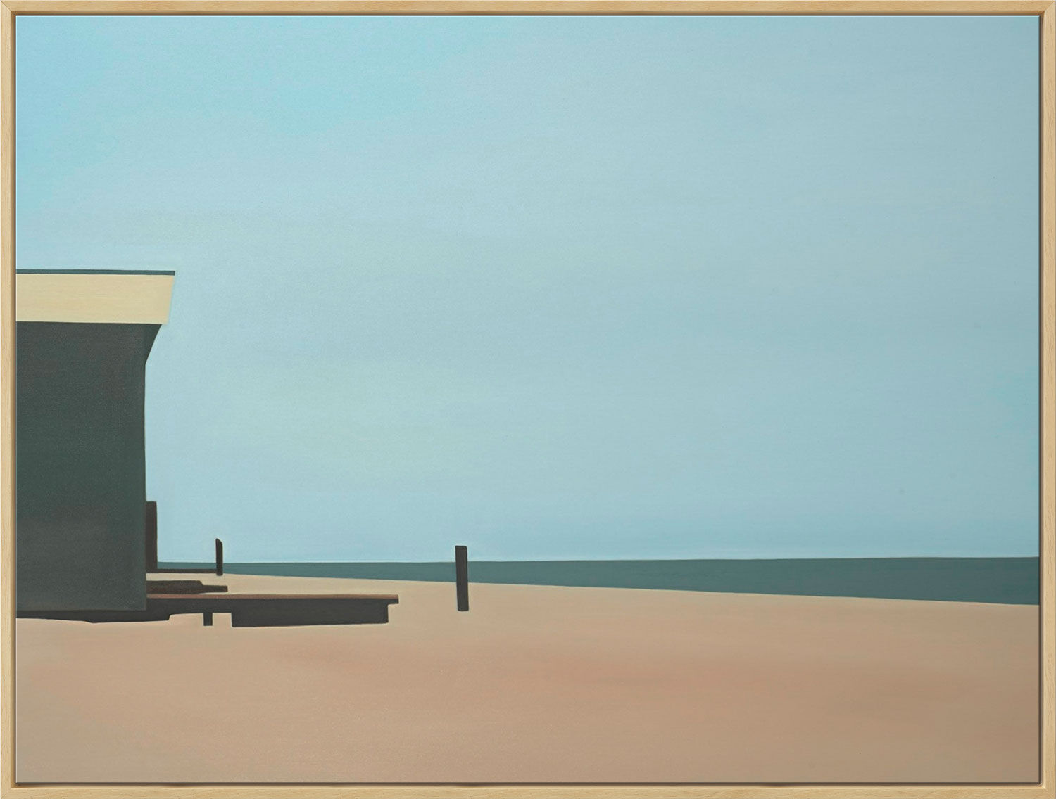 Cuadro "Seascape II" (2022) (Original / Pieza única), enmarcado de Ruth Bussmann