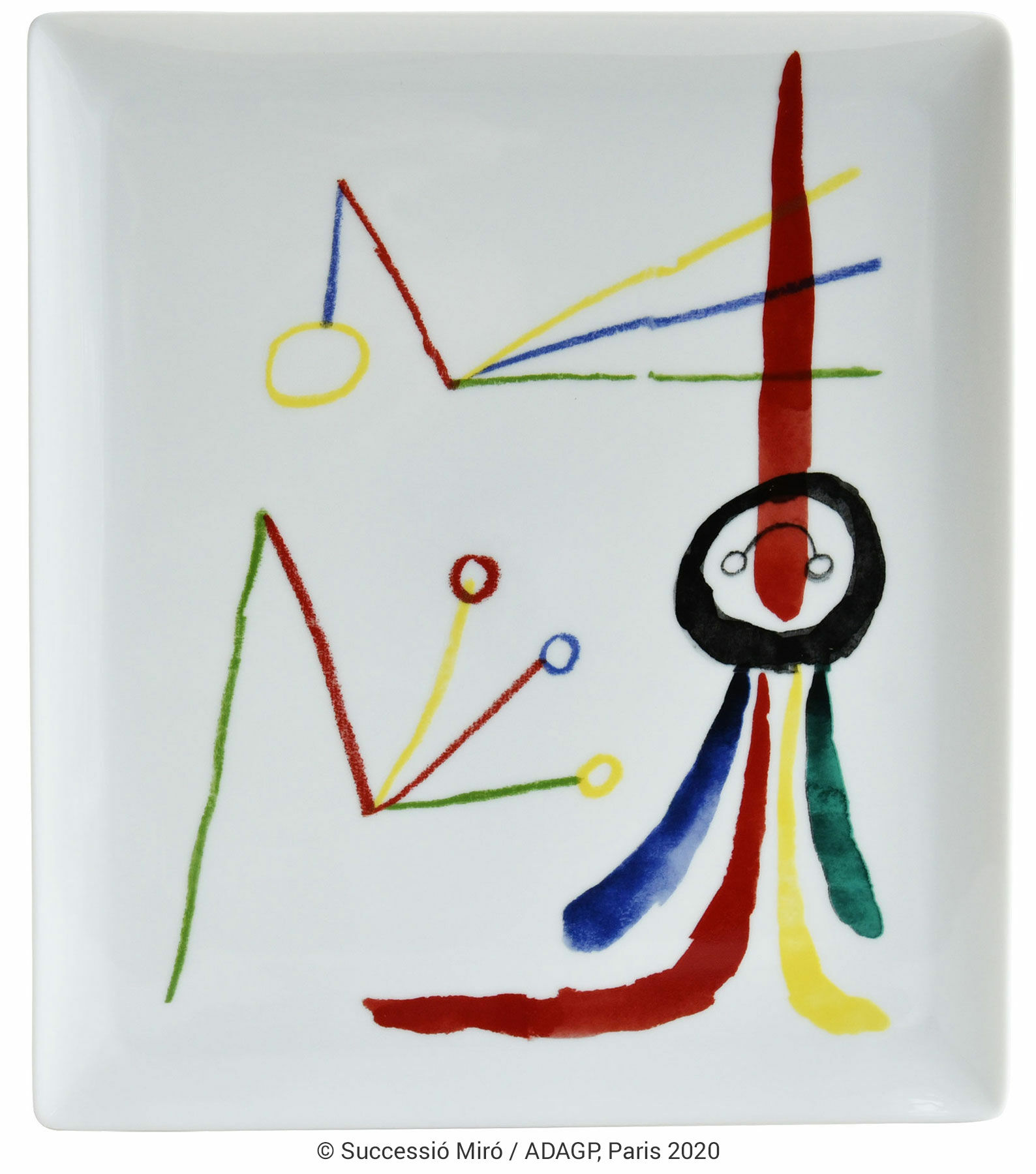 Dienblad - door Bernardaud von Joan Miró