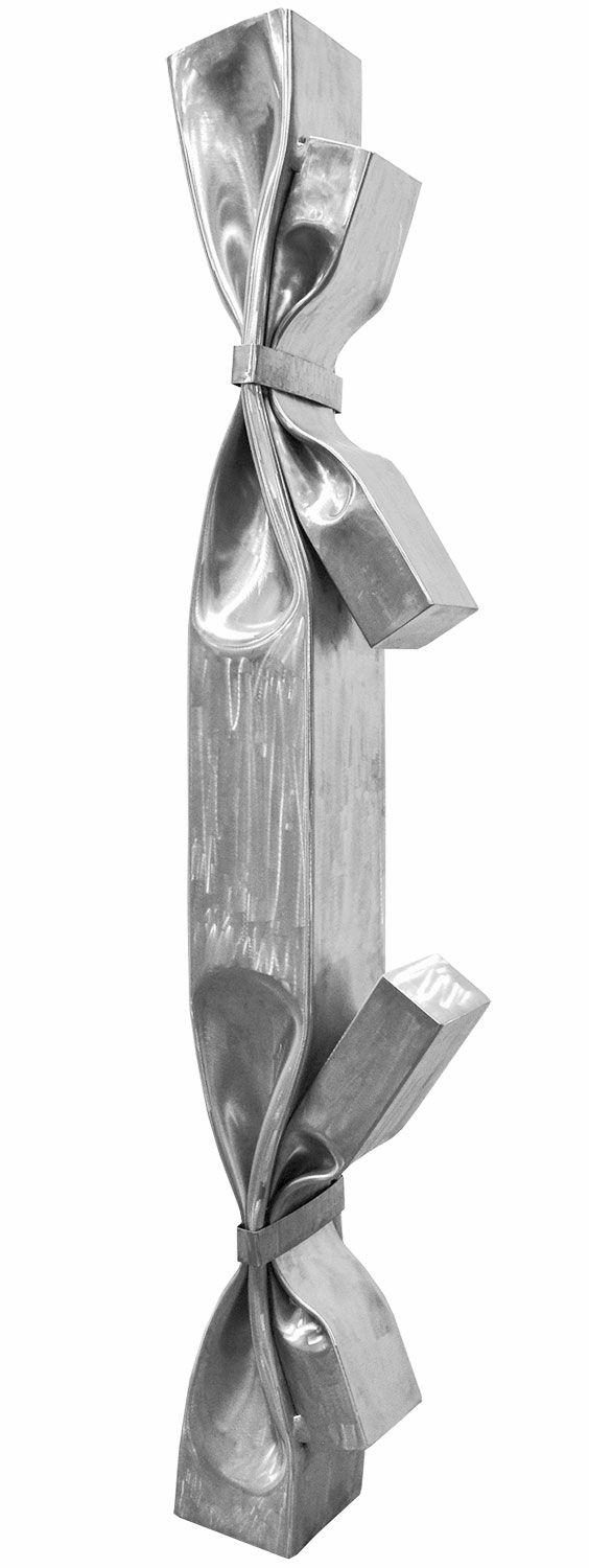 Sculpture "Homage to Christo und Jeanne-Claude XVII" (2015) (Original / Unique piece), stainless steel by Jan Köthe