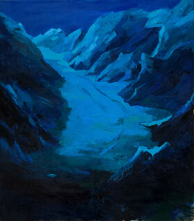 Bild "Der große Gletscher - Aletsch" (2002) (Unikat) von Lutz Friedel
