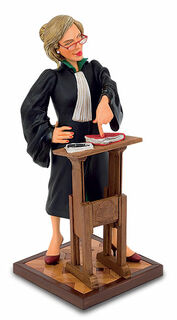 Caricature "The Lawyer", cast hand-painted