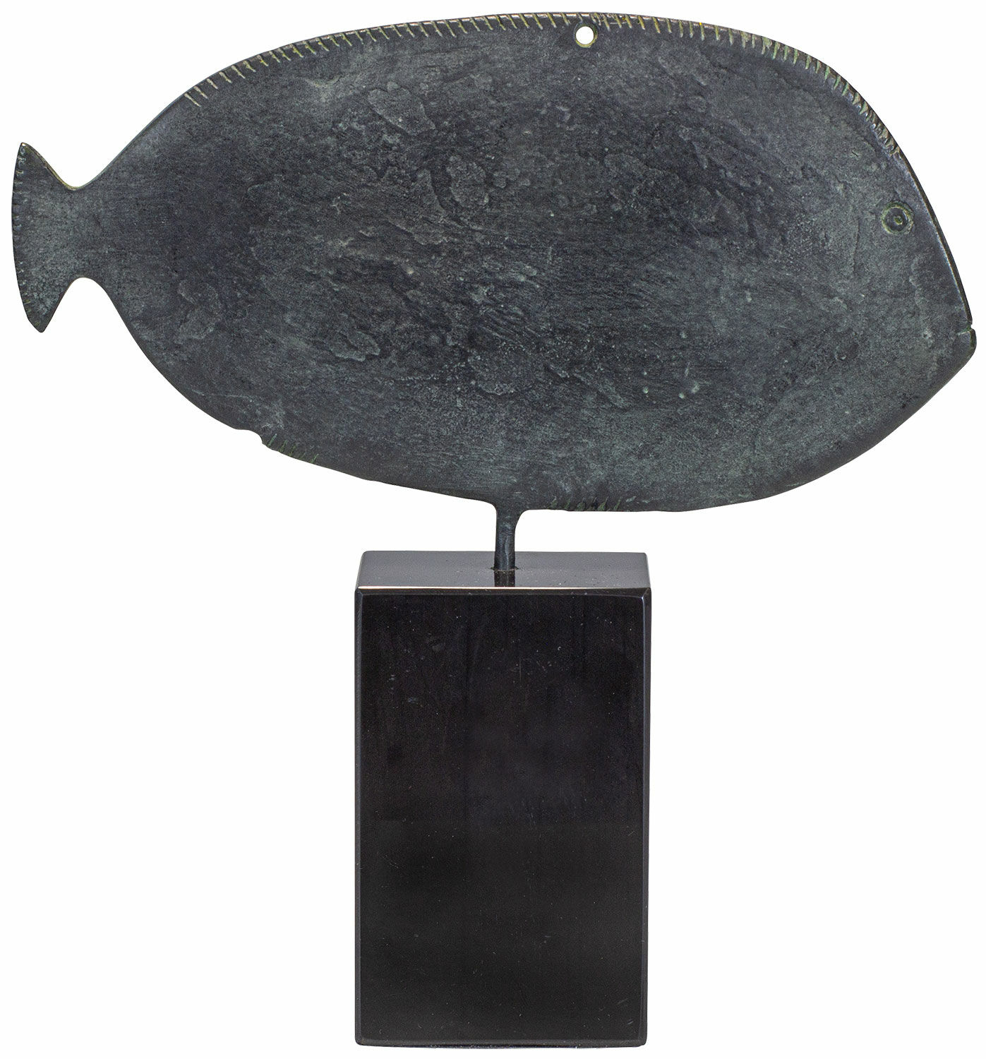 Sculpture "Egyptian Palette in the Shape of a Fish", bronze