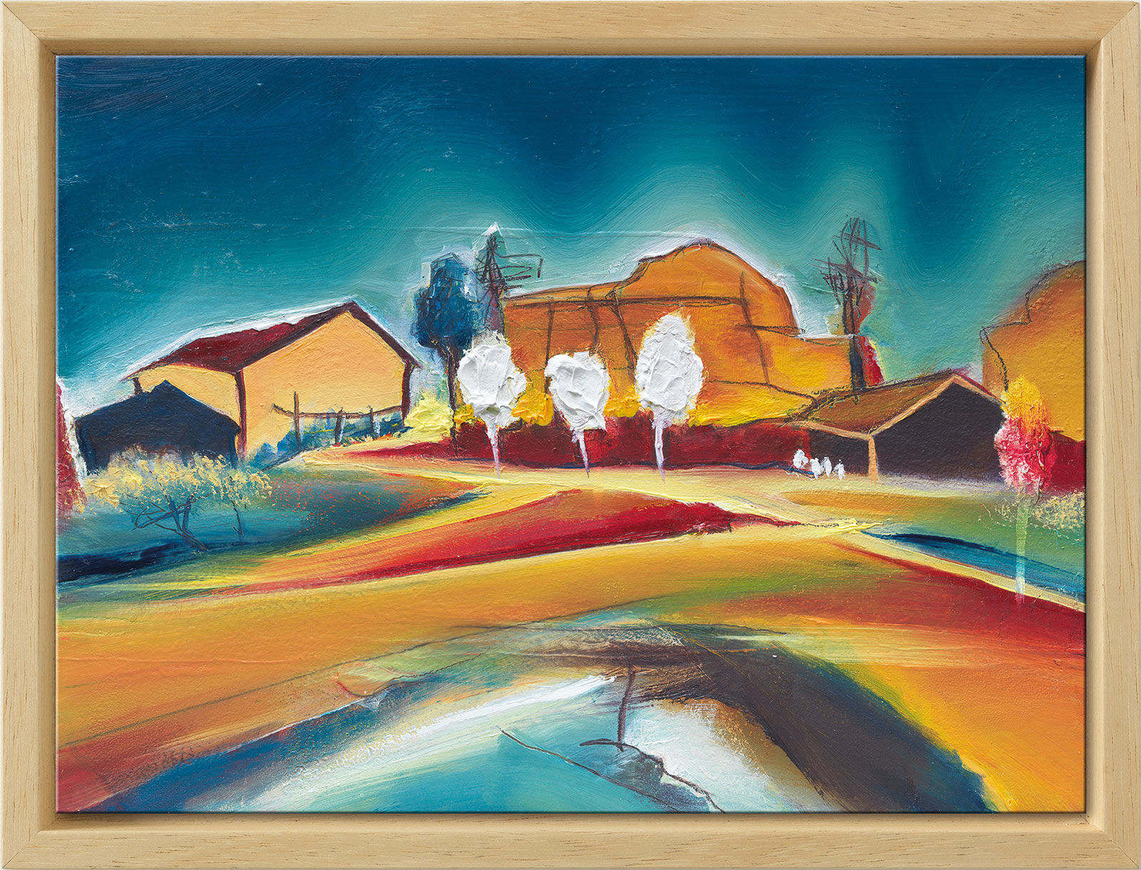 Bild "Nordische Impressionen III", gerahmt von Christin Lutze