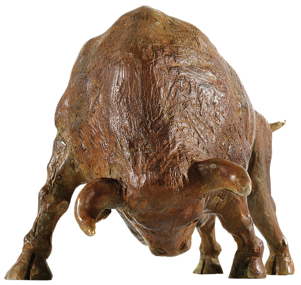 Sculpture "Bull", bronze by Hans-Peter Mader