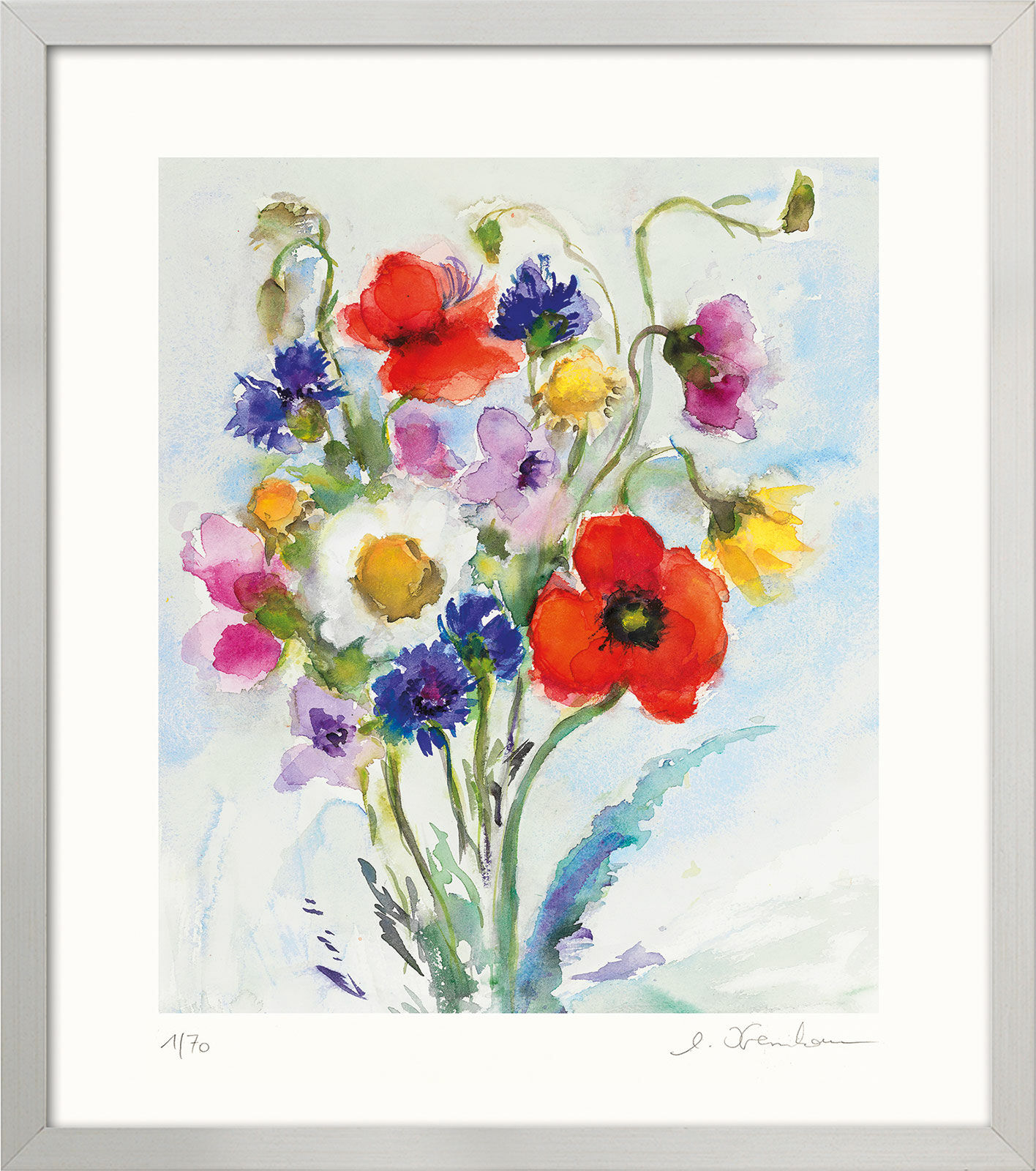 Beeld "Wilde bloemen" (2017), ingelijst von Christine Kremkau