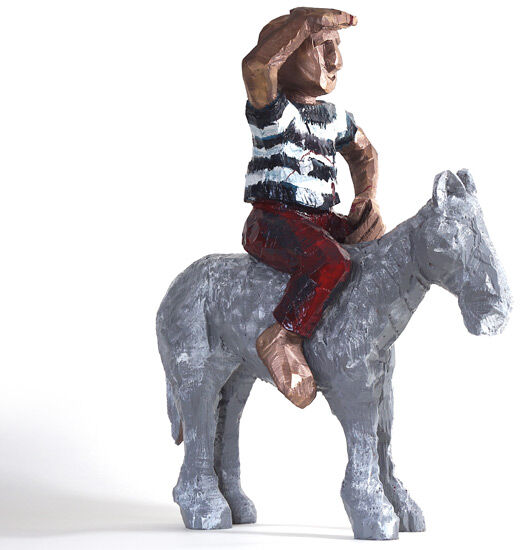 Sculptuur "manhorse" (2010), brons von Daniel Wagenblast